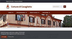 Desktop Screenshot of comune.cavaglietto.no.it